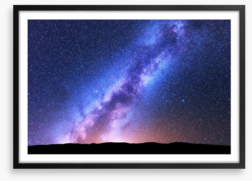 Across the night sky