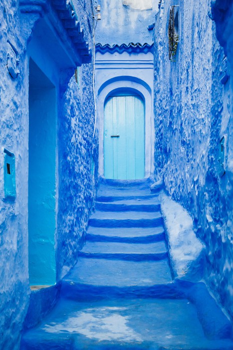 Chefchaouen blues, Morocco