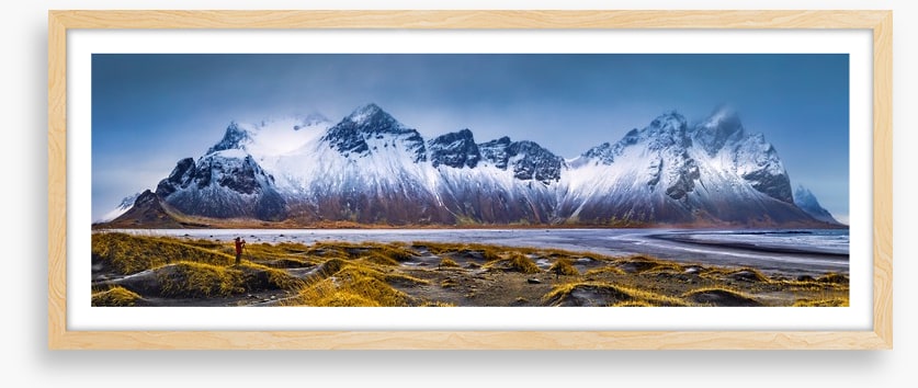 Vestrahorn peaks panorama