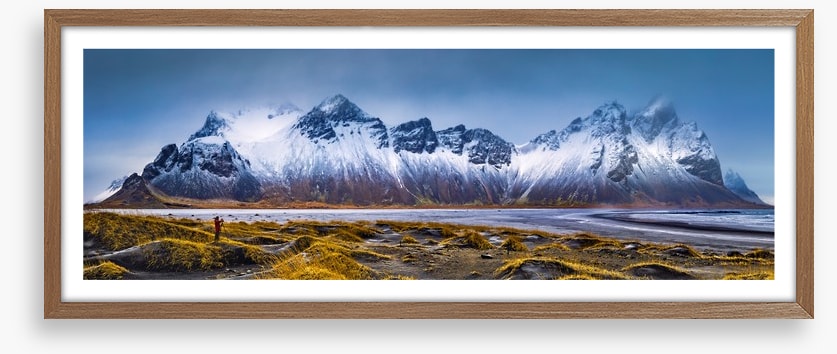 Vestrahorn peaks panorama