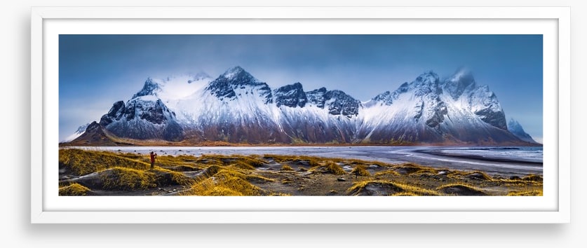 Vestrahorn peaks panorama