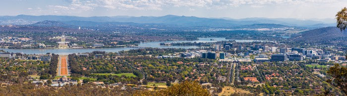 Canberra city panorama
