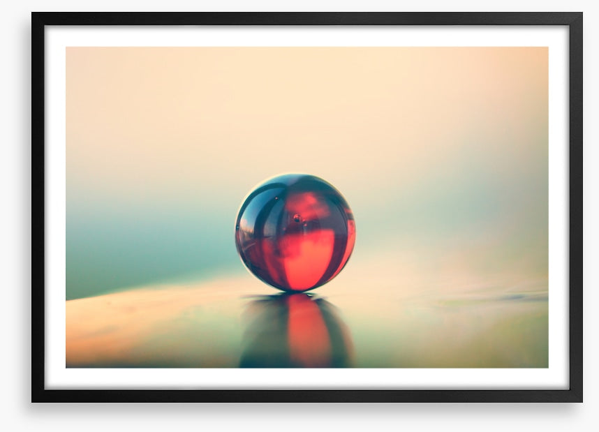 One red marble