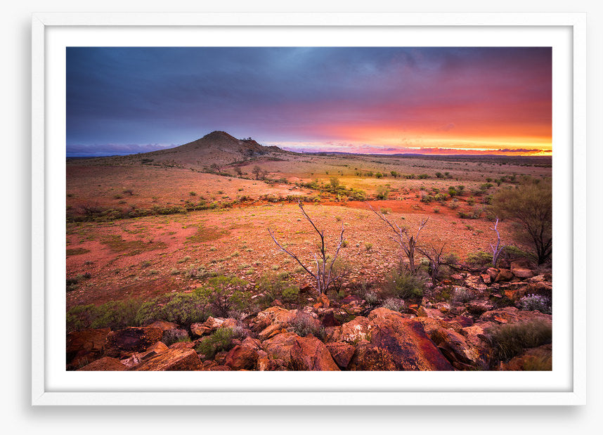 Red centre sunset