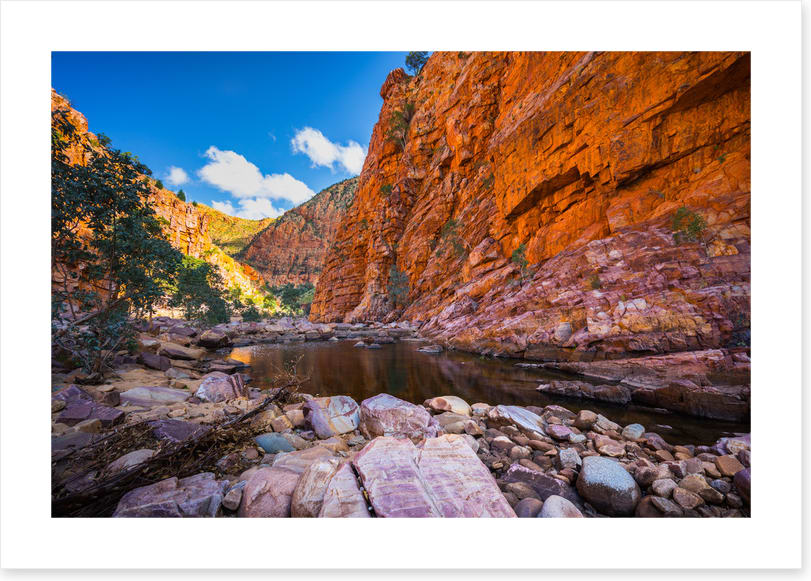 Surrounded by sandstone