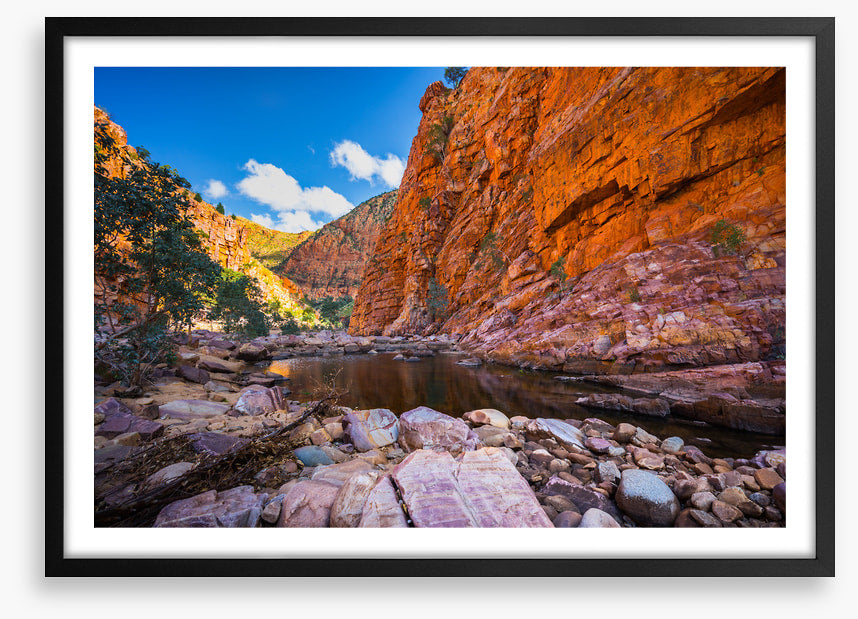 Surrounded by sandstone