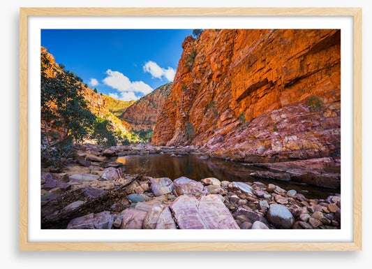 Surrounded by sandstone