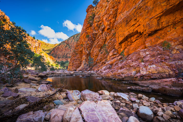 Surrounded by sandstone
