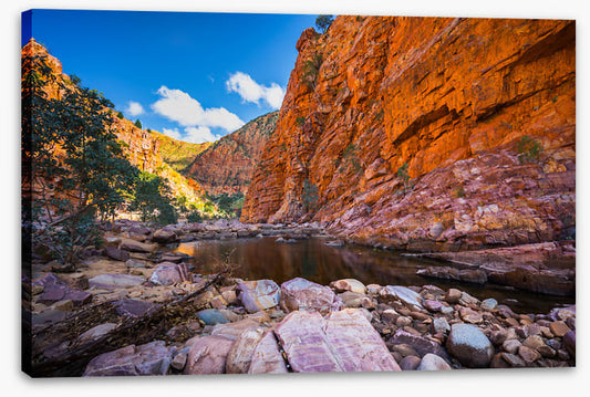 Surrounded by sandstone