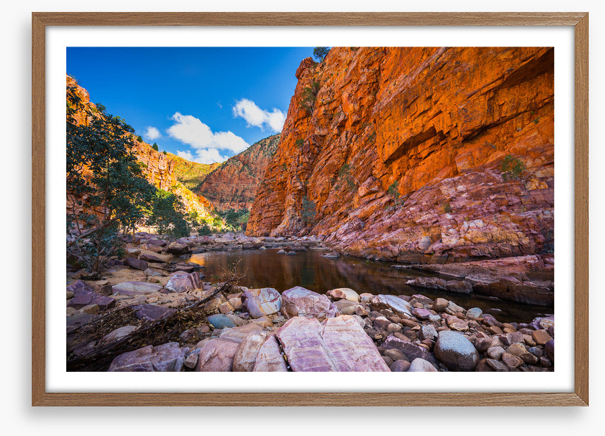 Surrounded by sandstone