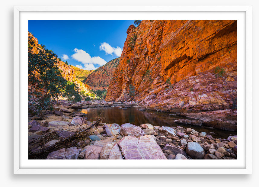 Surrounded by sandstone
