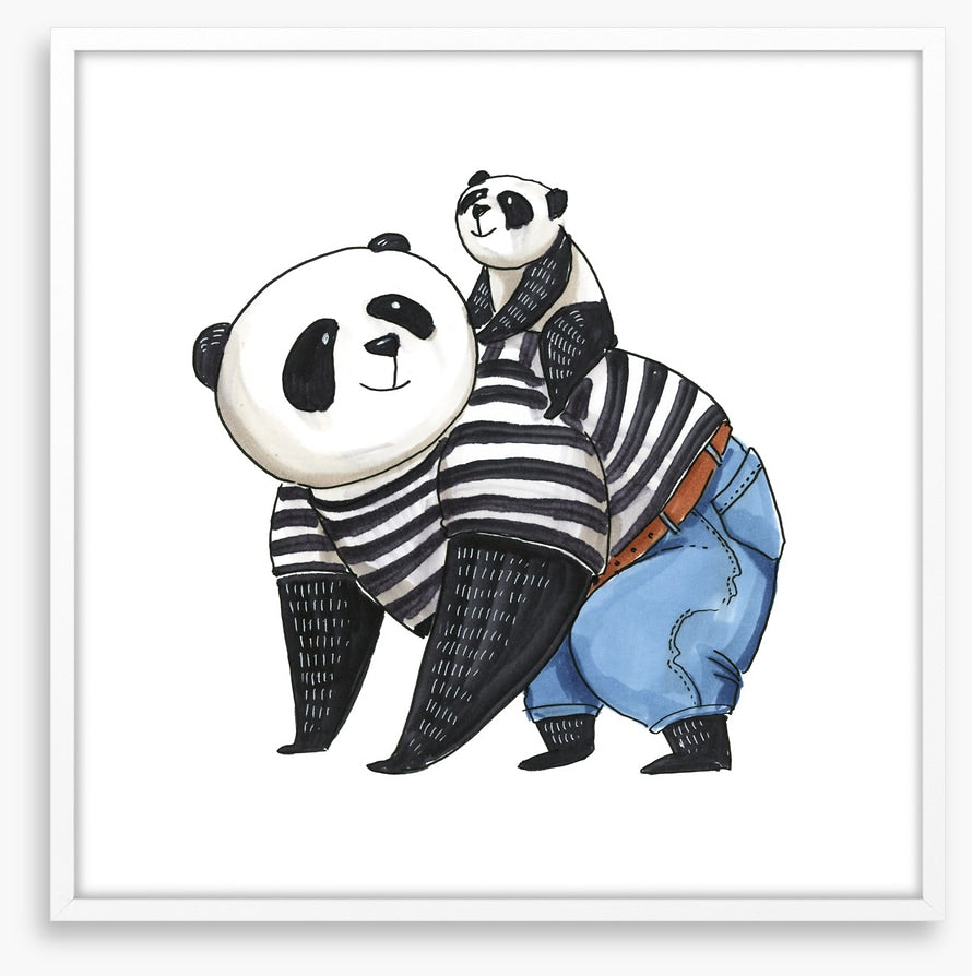 Panda back ride