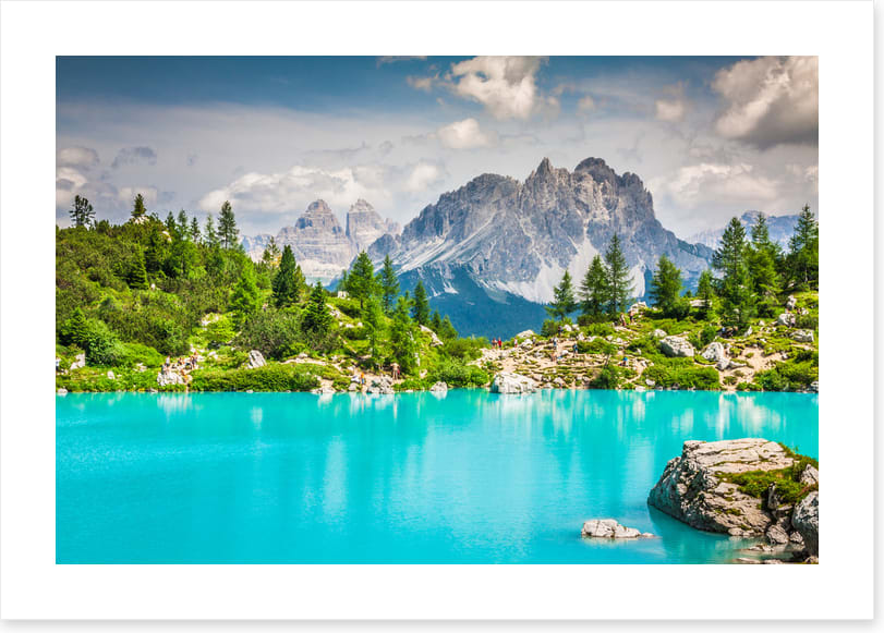 Lake Sorapis shimmer