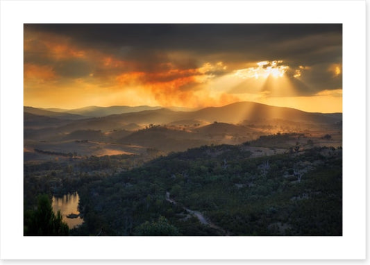 Smoke in the sunlight