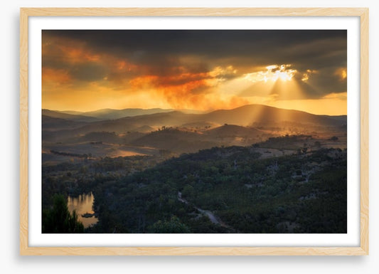 Smoke in the sunlight