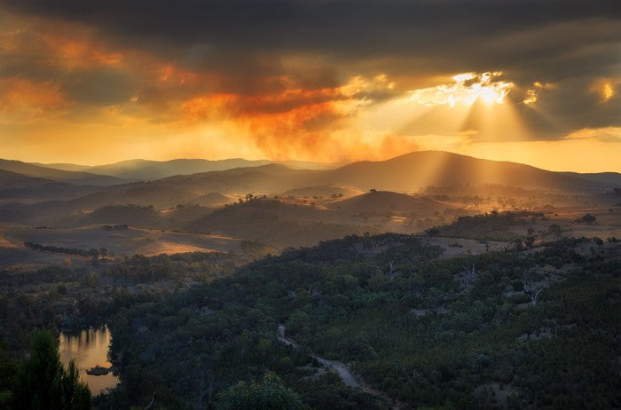 Smoke in the sunlight