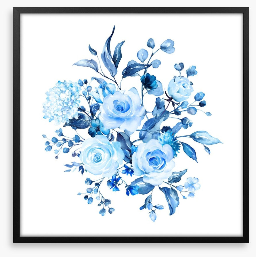 Sky blue blooms