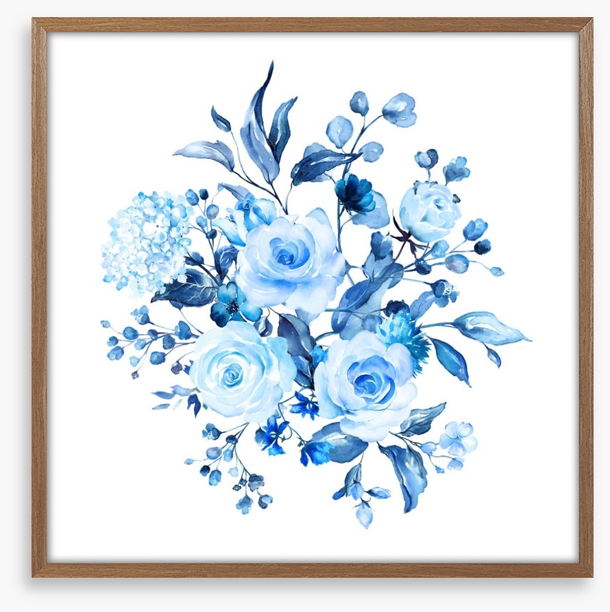 Sky blue blooms