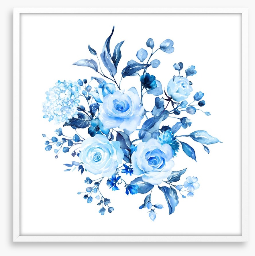 Sky blue blooms