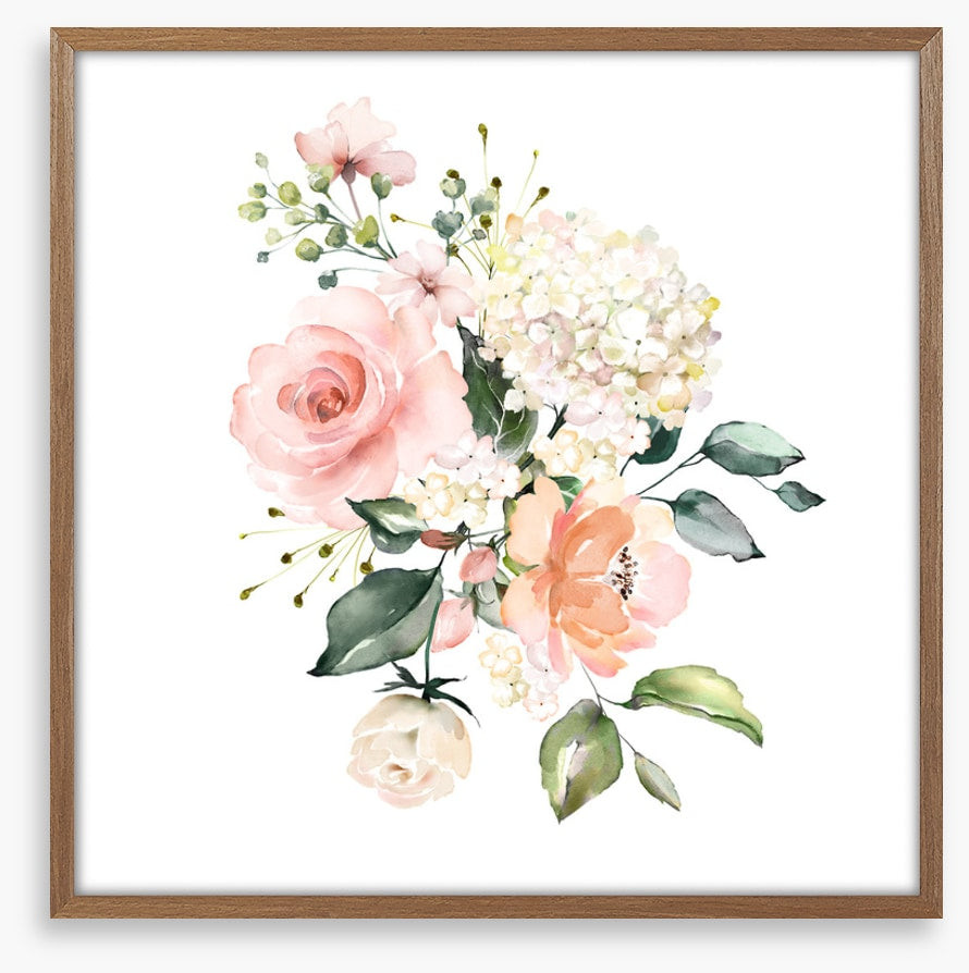 Peach posy