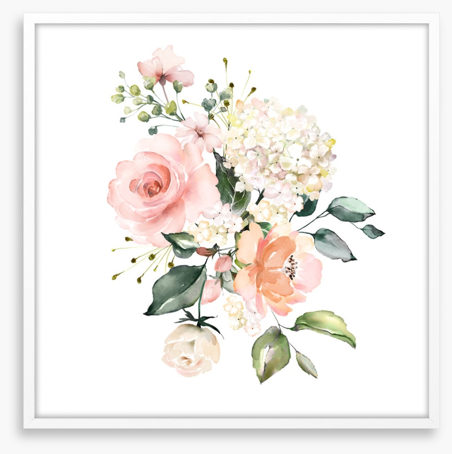 Peach posy