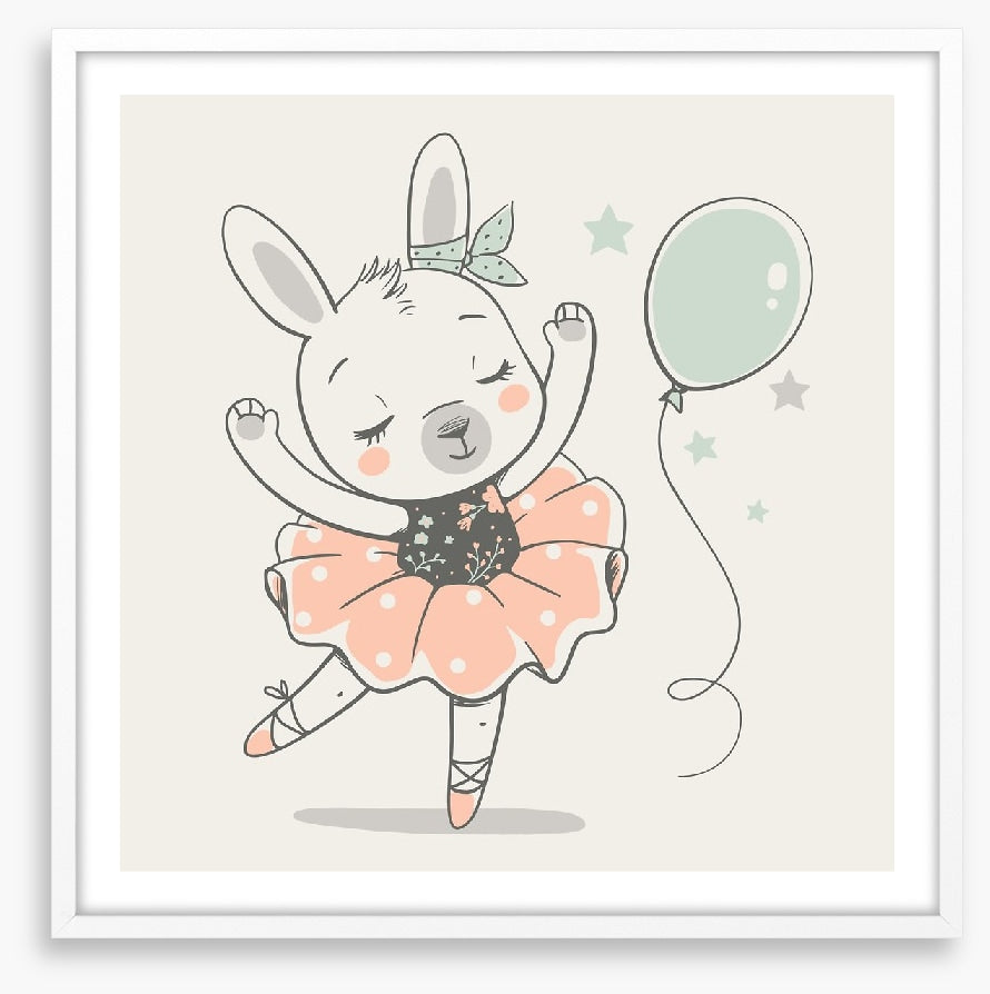 Bunny balloon ballerina