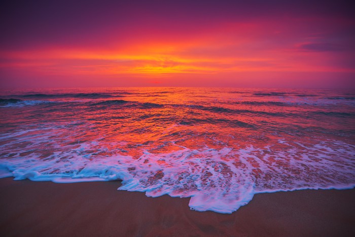 Sunrise over the ocean