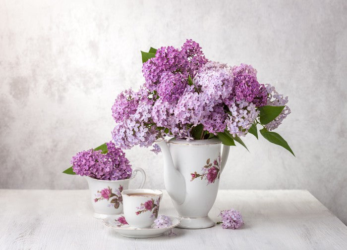 Lilac tea time