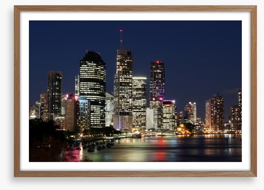 Twinkling lights of Brisbane