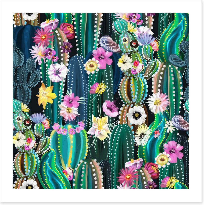 Blooming cactus