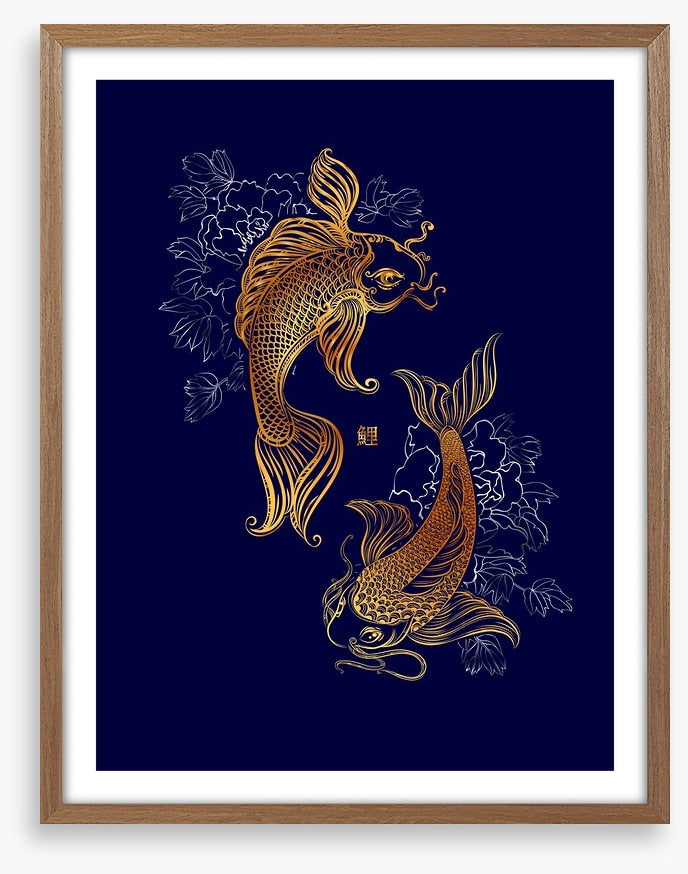 Dancing koi