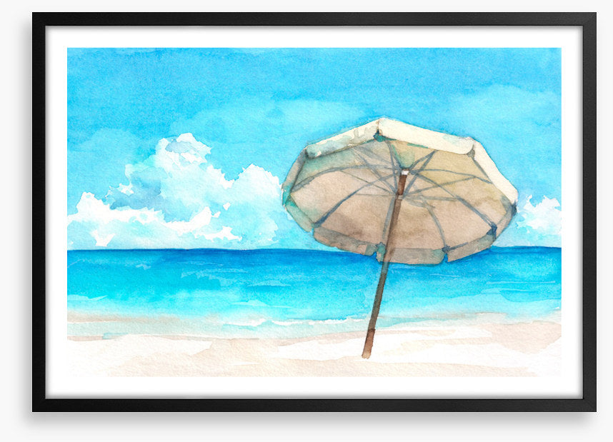 Blue bay umbrella