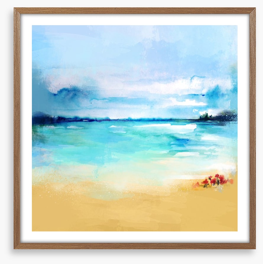 Flowers by the sea