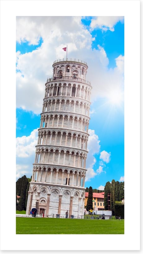 The leaning tower