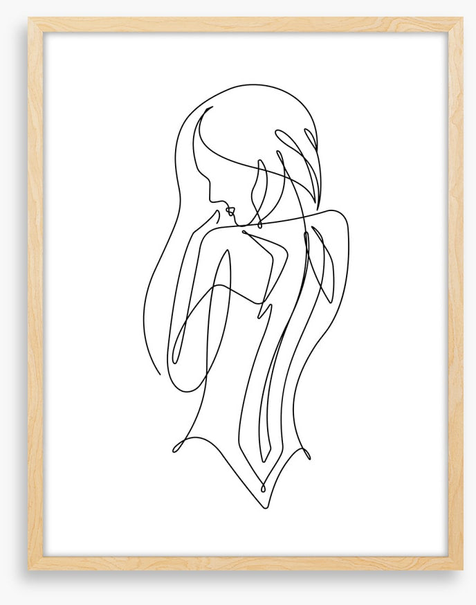 Lines of a woman