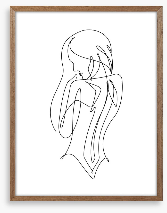 Lines of a woman