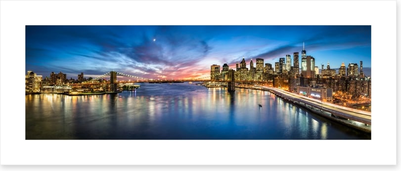 Brooklyn nights panorama