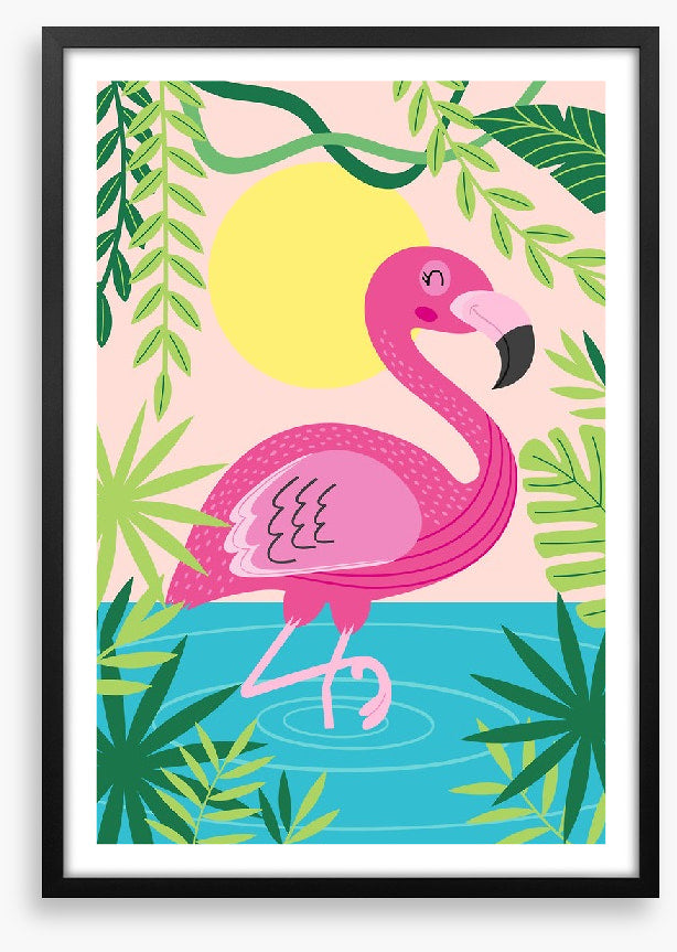 Flamingo frolic