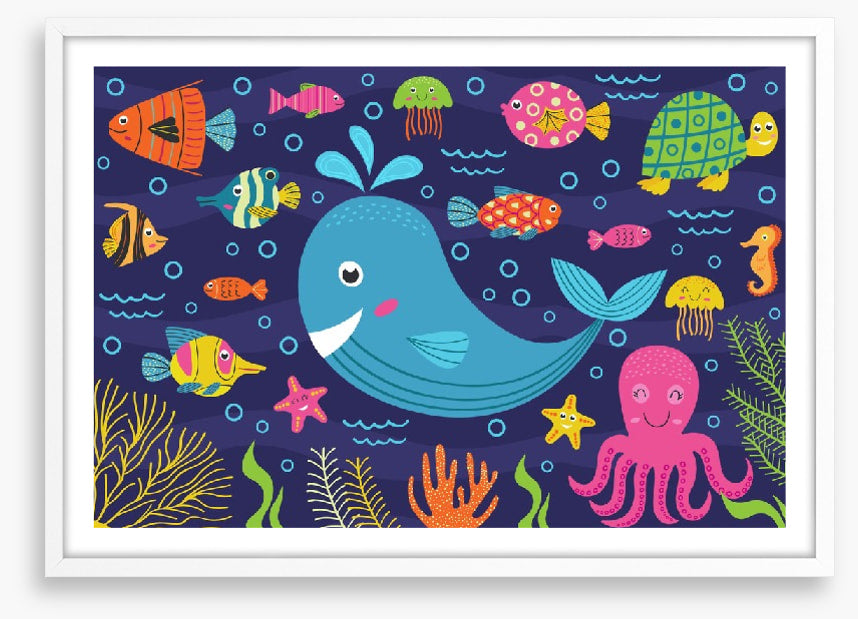 The cheerful whale