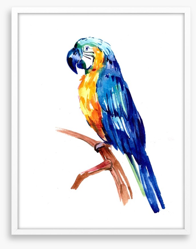 Tropical parrot perch