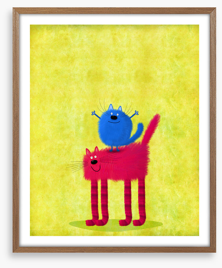 Blue cat red cat
