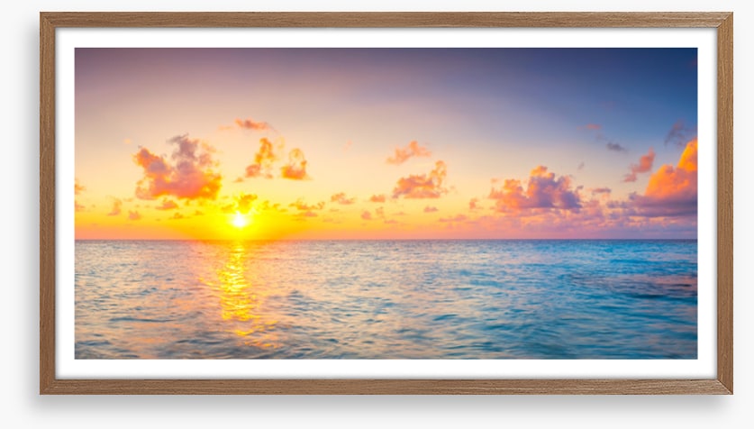 Golden sea sunset