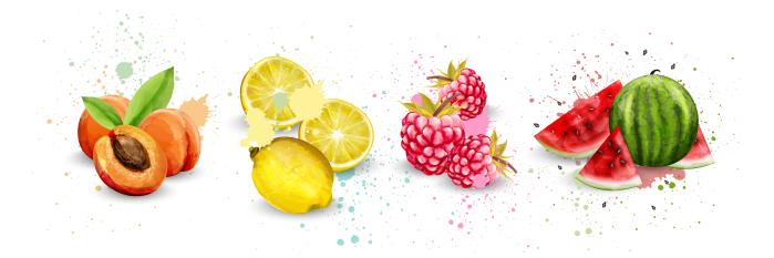 Fruity splash panoramic