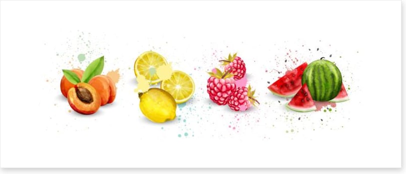 Fruity splash panoramic