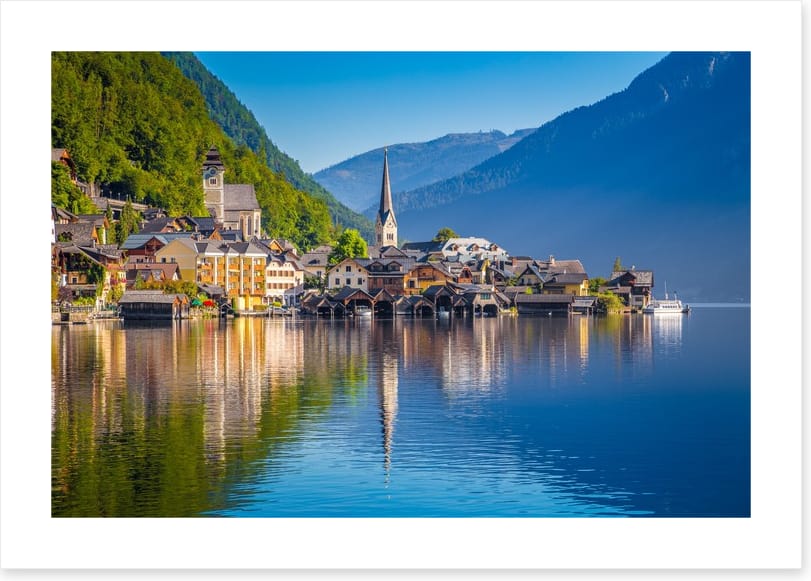 Hallstatt village reflections