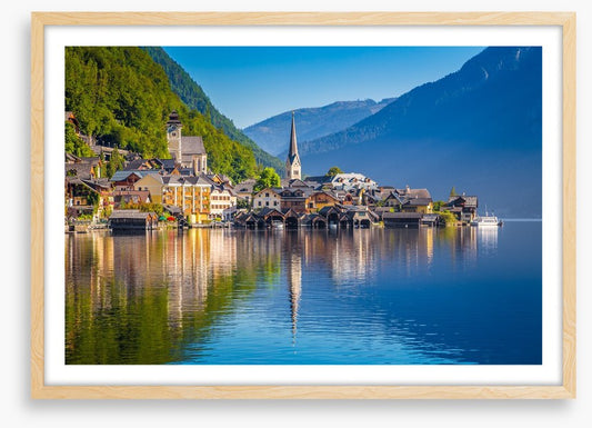 Hallstatt village reflections
