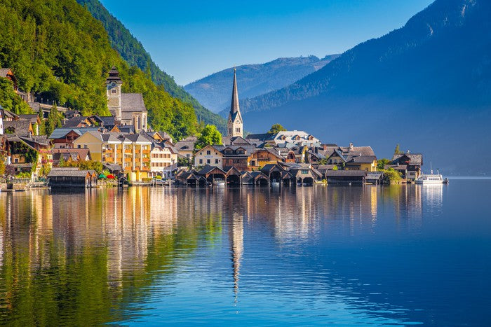 Hallstatt village reflections