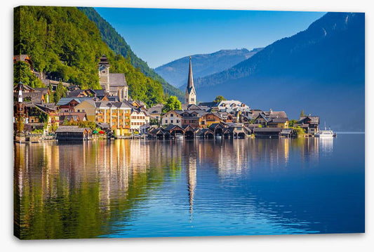 Hallstatt village reflections