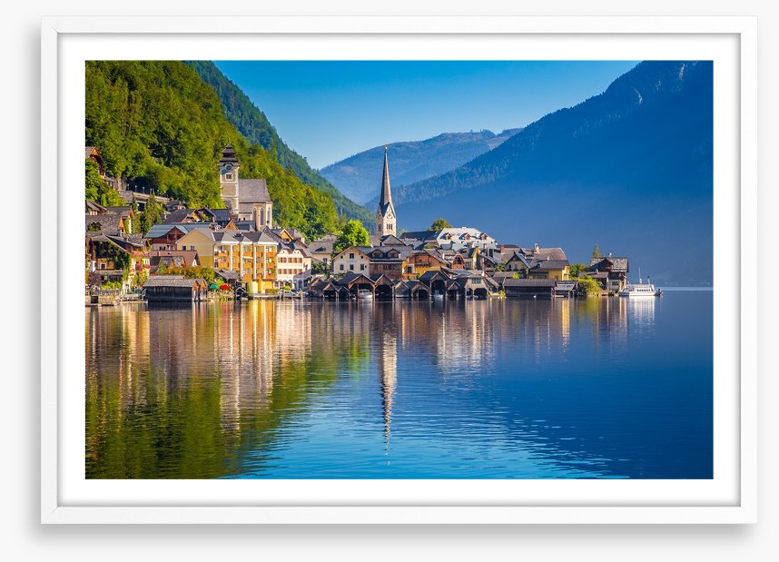 Hallstatt village reflections