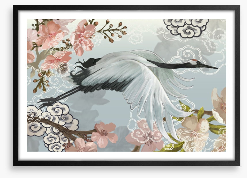 Sakura cloud crane